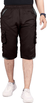 TJB Trends Solid Men Three Fourths