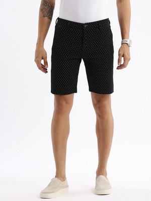 SHOWOFFFF Printed Men Black Regular Shorts