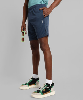 CAMPUS SUTRA Solid Men Blue Regular Shorts
