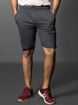 Moda Rapido Solid Men Black Regular Shorts