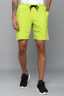 Allen Solly Solid Men Green Regular Shorts