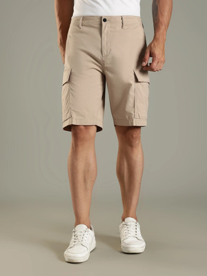 TOMMY HILFIGER Solid Men Beige Cargo Shorts
