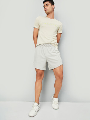 MAX Solid Men Grey Regular Shorts