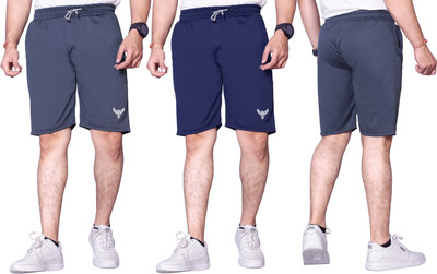 ZEEMBOOLI Solid Men Multicolor Sports Shorts