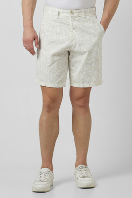 Allen Solly Printed Men Beige Regular Shorts