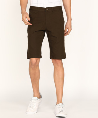 PETER ENGLAND Solid Men Brown Chino Shorts