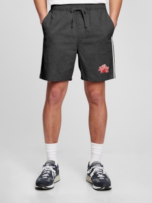 Tribe Solid Men Black Basic Shorts