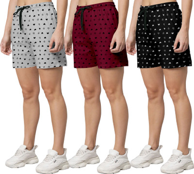 Priyanka Fashion Printed Women Multicolor Regular Shorts