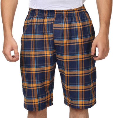 BODY & LOVELY Checkered Men Multicolor Basic Shorts