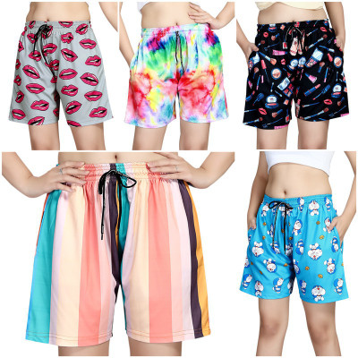 Exitro Printed Women Multicolor Basic Shorts