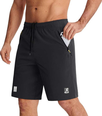 Af Gallery Solid Men Black Regular Shorts
