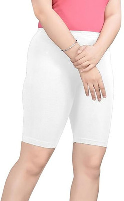 RIDDHI CREATION Solid Women White Night Shorts