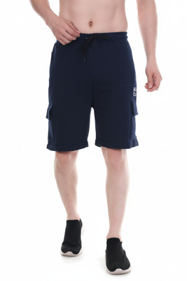 NAVII CLOTHING Printed Men Dark Blue Casual Shorts