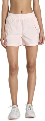 PUMA Solid Women Pink Running Shorts