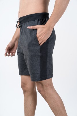 Naskar Fashion Solid Men Black Regular Shorts