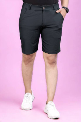 LAPATACLUB Solid Men Grey Sports Shorts