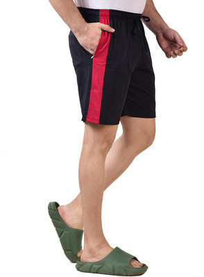 FABROYZ Solid Men Red, Black Basic Shorts