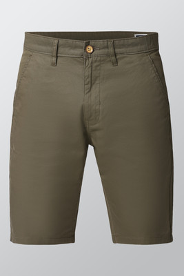 PETER ENGLAND Solid Men Green Regular Shorts