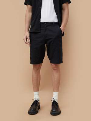 Fame Forever by Lifestyle Solid Men Black Denim Shorts