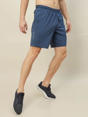 TECHNOSPORT Solid Men Light Blue Sports Shorts