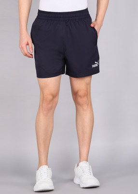 PUMA Solid Men Blue Casual Shorts