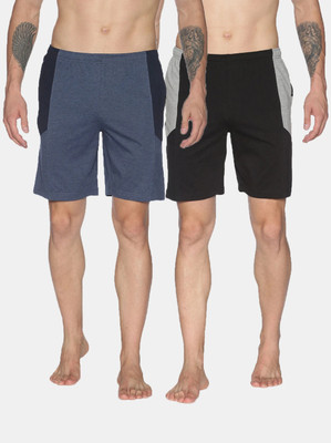 Dollar Color Block Men Multicolor Regular Shorts