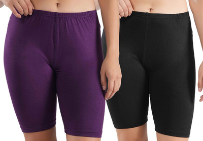 Shapyfit Solid Women Multicolor Cycling Shorts