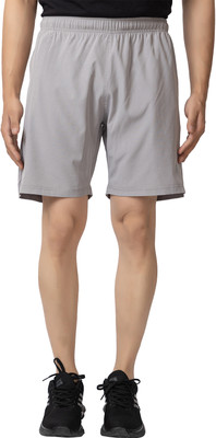 GYMITRY Solid Men Grey Gym Shorts