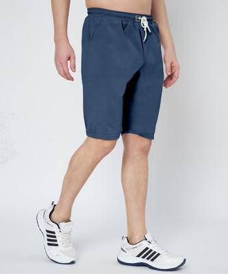 Mehrang Striped Men Dark Blue Running Shorts