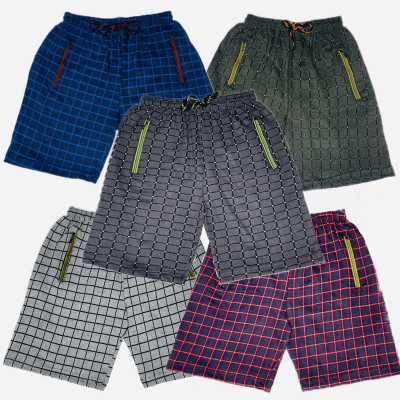 T90 Checkered Men Reversible Multicolor Regular Shorts