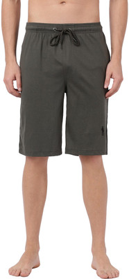 JOCKEY Striped Men Dark Green Regular Shorts