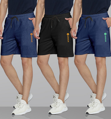ARDEUR Self Design Men Multicolor Regular Shorts