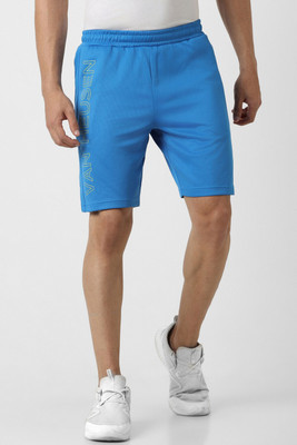 VAN HEUSEN Solid Men Blue Regular Shorts