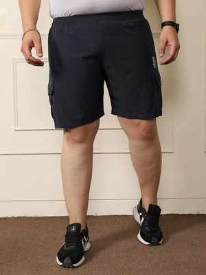 bigbanana Solid Men Grey Casual Shorts