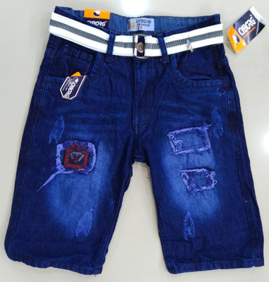 Joshua jenny Embellished Men Denim Blue Denim Shorts