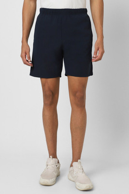 VAN HEUSEN Solid Men Dark Blue Regular Shorts