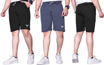 ZEEMBOOLI Solid Men Multicolor Sports Shorts