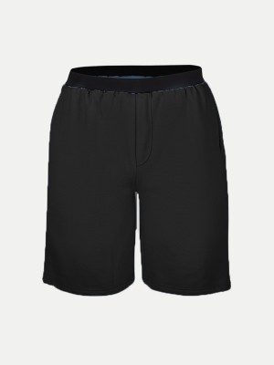 radprix Solid Men Black Casual Shorts