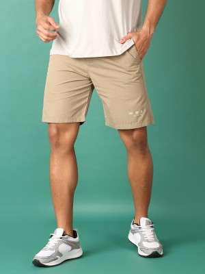 V-MART Solid Men Brown Regular Shorts