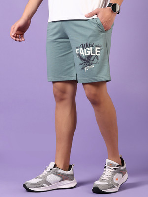V-MART Solid Men Green Regular Shorts