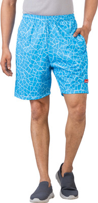 CARLTRON Printed Men Light Blue Beach Shorts