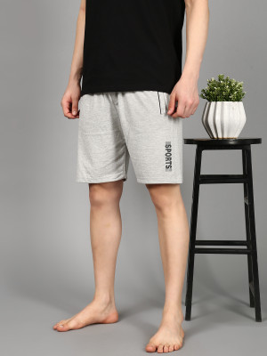 Roadster Solid Men Grey Regular Shorts