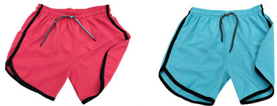 OctaBox Solid Men Red, Blue Running Shorts
