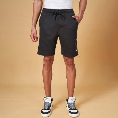 Ajile By Pantaloons Printed Men Grey Regular Shorts