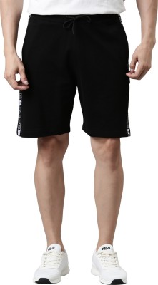 FILA Solid Men Black Sports Shorts