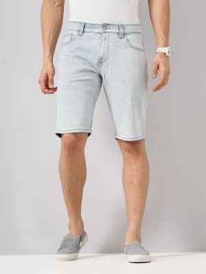 Celio Solid Men Blue Casual Shorts