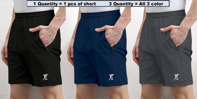 INDICLUB Self Design Men Multicolor Casual Shorts