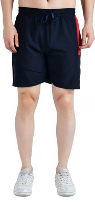 KWINGS Striped Men Dark Blue, Red Sports Shorts