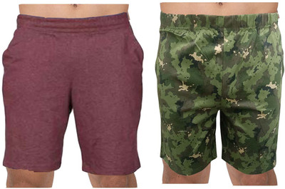 EXPLUSS Printed Men Multicolor Basic Shorts