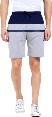 MANIAC Color Block Men Grey Basic Shorts